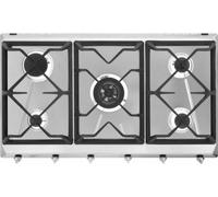 SMEG SRV596O PIANO COTTURA 5 FUOCHI 90CM LINEA CONTEMPORANEA ACCIAIO INO