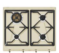 Smeg Coloniale Piano di cottura SRV864POGH Panna