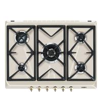 Smeg SRV876AVOGH2 piano cottura Avena Da incasso 75 cm Gas 5 Fornello(i)