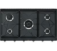 SMEG SRV896AOGH PIANO COTTURA GAS, 5 zone di cotura, dimensioni: L 88,5 cm, P 50 piano in Smaltato, Antracite