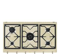 Smeg SRV896POGH piano cottura Crema Da incasso 90 cm Gas 5 Fornello(i)
