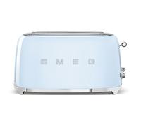 Smeg, Tostapane 2x4 TSF02PBEU, 2 Scomparti da 36mm, 6 Livelli di Doratura, Funzi