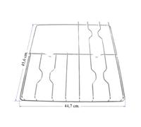 Smeg White Westinghouse griglia acciaio cucina 3 fuochi cm 45,6 X 44,7