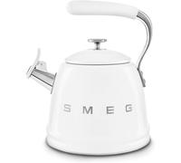 SMEG WKF01WH Bollitore a Fischio Bianco Estetica 50’s Style Manico ergonomico