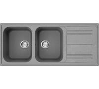 SmegLavello 2 vasche Lz116ct Cemento