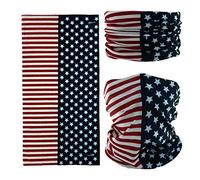 SMEHCF Passamontagna a bandana senza cuciture, copertura per il viso, scaldacollo, riutilizzabile, traspirante, antipolvere, antivento, unisex, bandiera USA The Old Glory verticale