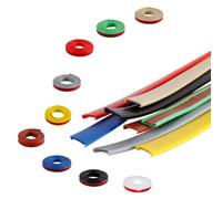 SMELEDFCFK 10m Bordi per Mobili Morbido, Banda per Bordi A Forma di U, 9/12/14/15/16/17/18/20/22/25/28/30/32/36/40mm Bordatura per Restauro Mobili Armadi Piano di Lavoro(Black,18mmx10m)