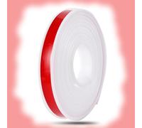 SMELEDFCFK 5m Bordatura Autoadesiva per Mobili, Banda per Bordi Armadi Autoadesivo, Bordatura A Forma di U per Riparazione Mobili, TPE Striscia Sigillante(White,18mmx5m)