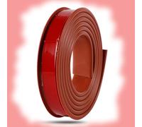 SMELEDFCFK 5m Bordatura Autoadesiva per Mobili, Banda per Bordi Armadi Autoadesivo, Bordatura A Forma di U per Riparazione Mobili, TPE Striscia Sigillante(Burgundy,9mmx5m)