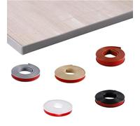 SMELEDFCFK Banda per Bordi A Forma di U Autoadesivo, Mobili Edge Protector per Piano di Lavoro Tavoli Armadietti, 5m Nastro Perimetrale, Pieghevoli, TPE Flessibile(Khaki,25mm*5m)