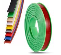 SMELEDFCFK Banda per Bordi Forma di U Protezione Bordi Autoadesivo per Mobili, Bordatura in TPE Flessibile, Bordi per Mobili 5m, Bordatura per Mobili 9mm-50mm(Green,22mm)