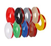 SMELEDFCFK Bordatura Autoadesiva per Mobili A Forma di U Nastro per Impiallacciatura 5m, Protettore per Bordi Guardaroba 9mm-40mm, Striscia di Protezione per Bordi(Red,20mm)