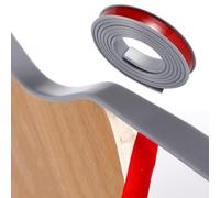 SMELEDFCFK Bordi per Mobili 5m, Banda per Bordi Flessibile in TPE, Protezione Bordi Profilo A U Nastro per Impiallacciatura Autoadesivo 9mm-40mm, più Colori(Grey,22mm*5m)