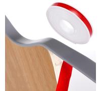 SMELEDFCFK Bordi per Mobili 5m, Banda per Bordi Flessibile in TPE, Protezione Bordi Profilo A U Nastro per Impiallacciatura Autoadesivo 9mm-40mm, più Colori(White,22mm*5m)