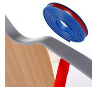 SMELEDFCFK Bordi per Mobili 5m, Banda per Bordi Flessibile in TPE, Protezione Bordi Profilo A U Nastro per Impiallacciatura Autoadesivo 9mm-40mm, più Colori(Blue,22mm*5m)