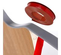 SMELEDFCFK Bordi per Mobili 5m, Banda per Bordi Flessibile in TPE, Protezione Bordi Profilo A U Nastro per Impiallacciatura Autoadesivo 9mm-40mm, più Colori(Burgundy,22mm*5m)