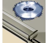 SMELEDFCFK Bordo in Vetro Rivestimento del Bordo del Canale A U Protezione del Bordo Trasparente Striscia di Tenuta del Bordo da 3m Flessibili per Bordo del Mobile(Wide 2-3mm)