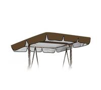 SMELEDFCFK Copertura di Ricambio per Dondolo Esterno Tetto di Ricambio per Dondolo da Giardino Anti-UV Tettuccio Parasole per Dondolo Hollywood 2-3 Posti(Brown,98x73in/249x185cm)
