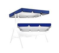 SMELEDFCFK Copertura Superiore per Dondolo da Giardino 2-3 Posti Tettuccio per Dondolo Impermeabile Tetto di Ricambio per Dondolo Hollywood Anti-UV Tessuto Oxford 210D(Blue,164x114cm(65x45in))