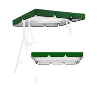 SMELEDFCFK Copertura Superiore per Dondolo da Giardino 2-3 Posti Tettuccio per Dondolo Impermeabile Tetto di Ricambio per Dondolo Hollywood Anti-UV Tessuto Oxford 210D(Dark Green,142x120cm(56x47in))