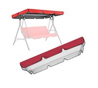 SMELEDFCFK Copertura Superiore per Dondolo da Giardino Anti-UV, Copertura per Dondolo Hollywood 2-3 Posti, Copertura per Dondolo da Giardino Impermeabile Universale(Red,98x73in/249x185cm)