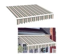 SMELEDFCFK Esterno Tessuto per Tende da Sole Retrattile 2m 3m 4m 5m 6m 7m Tessuto di Ricambio per Tenda da Sole da Giardino Telo per Tenda da Sole Impermeabile((16x11.5ft) 4.9X3.5M)