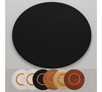 SMELEDFCFK Piatto Girevole Da Tavolo In Legno 50cm 60cm 70cm 80cm 90cm 100cm, Grande Vassoio Da Portata Lazy Susan In Legno Per Tavolo Da Pranzo, Piatto Rotante Rotondo Per Cucina Domestica(Black,100c