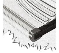 SMELEDFCFK Protezione dei Bordi dei Mobili A Forma di U 3M Edge Banding Protezione Angolare Trasparente per Impiallacciatura Striscia di Tenuta in PVC con Bordo in Vetro(Wide 18-20mm)