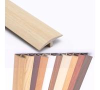 SMELEDFCFK Striscia di Transizione Autoadesiva per Soglia, Striscia di Transizione A Forma di T, Striscia di Soglia 90cm, Profilo di Transizione in PVC(Maple)