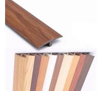SMELEDFCFK Striscia di Transizione Autoadesiva per Soglia, Striscia di Transizione A Forma di T, Striscia di Soglia 90cm, Profilo di Transizione in PVC(Thai Teak)