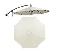 SMELEDFCFK Telo di Ricambio per Ombrellone da Esterno Copertura di Ricambio per Ombrellone 6/8 Stecche 2m 2.15m 2.5m 2.7m 3.0m 3.5m 4m Copertura per Ombrellone(Beige,3.0m/10FT(6-Ribs))