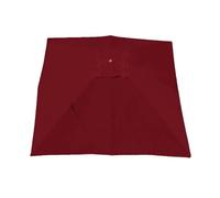 SMELEDFCFK Telo di Ricambio per Ombrellone Decentrato Quadrato Telo di Ricambio per Ombrellone da Giardino 250×250cm 300×300cm Tettuccio Superiore per Ombrello 8 Costole(Burgundy,300x300cm/10x10ft)