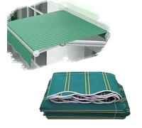 SMELEDFCFK Telo per Tenda da Sole di Ricambio Esterno Tessuto di Ricambio per Tenda da Sole Strisce Tela di Ricambio per Tenda da Sole Retrattile per Balcone Cortile Ponte((11x5ft) 3.3X1.5M)