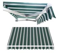 SMELEDFCFK Tessuto per Tende da Sole Retrattile di Ricambio 200cm 300cm 400cm 500cm 600cm 700cm Tela per Tenda da Sole Esterno Telo di Ricambio Strisce(11x10ft/3.3X3.0M)