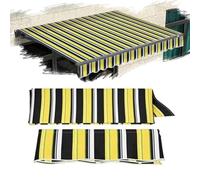 SMELEDFCFK Tessuto per Tende da Sole Strisce Telo di Ricambio per Tenda da Sole Esterno Retrattile 2m 3.0m 4m 5m 6m 7m Telo di Ricambio per Tende da Sole((20x8.2ft) 6X2.5M)