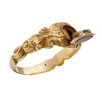 SMELEYOU Anello veleno vintage unico, anello medaglione in ottone con scomparto segreto per pillole e ricordi