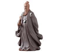 SMELEYOU Autentica statua taoista Zhang Sanfeng in argilla Tai Chi Zen per decorazioni per la casa e l'ufficio, ornamento Feng Shui