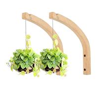 SMELEYOU Avvicinamento delle Piante, Ganci per cesti sospesi in Legno Ideale per Le Lanterne a piantatrice per la casa 2 PCS