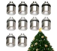 SMELEYOU Luci da Bambola 10pcs Bambole luci della casa flurite Calde luci a LED in Miniatura Bianca per la Batteria con Artigli di Gatto azionato Piccoli luci per Mestieri Bianchi