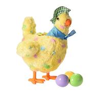 SMELEYOU Pollo Peluche Che Posa Le Uova Giocattolo Elettrico Peluche di Peluche de -Uova di Pollo Musicale per Bambini Giochi Estivi
