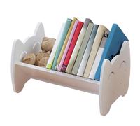 SMELEYOU Scaffali di libri per bambini Smili graziosi Eyes Shelves Book Scaffali 12.6 '' Mini desktop scaffale bianco Racconta