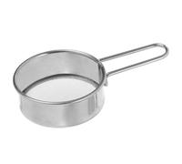 SMELEYOU Setaccio per farina, in acciaio inox, con manico lungo, setaccio a maglia fine, per lievito, zucchero, caffè, pasta, tè, colino, diametro 6,3 cm