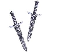 SMELEYOU Spade di plastica di Halloween Giocattolo Halloween Cos Giocattolo di plastica Spada Pirata Puntelli per Feste Taglierina Pirata per Forniture Cosplay Bomboniere 2 Pezzi