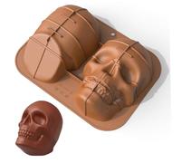 SMELEYOU Stampo per torta di Halloween Teschio in silicone stregato per torte Strumenti di cottura per decorazioni per feste
