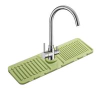SMELEYOU Tappetino per Rubinetto per lavello da Cucina Il paraspruzzi Flessibile per lavello in Silicone Protegge Il Piano di Lavoro dall'acqua Protezione da Cucina per l'organizzazione Verde