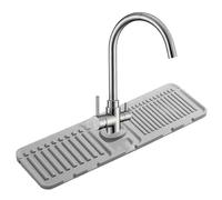 SMELEYOU Tappetino per Rubinetto per lavello da Cucina Il paraspruzzi Flessibile per lavello in Silicone Protegge Il Piano di Lavoro dall'acqua Protezione da Cucina per l'organizzazione Grigio