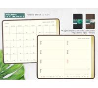 SMEMORANDA AGENDA TACCUINO GIORNALIERA SETTIMANALE S PAPAER ECO CUOIO