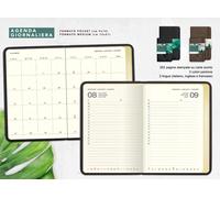 SMEMORANDA AGENDA TACCUINO GIORNALIERA SETTIMANALE S PAPAER ECO CUOIO