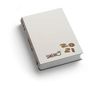 Smemoranda - Diario 2020/2021 16 Mesi, Bianco con logo oro, 11x15 cm