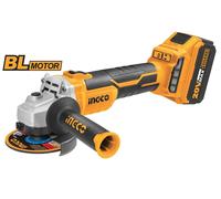SMERAGLIATRICE ANGOLARE BRUSHLESS 115MM CON 2 BATTERIE UNICHE P20S 4Ah